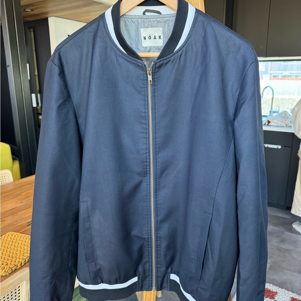 NOAK Men's Navy Bomber Jacket
